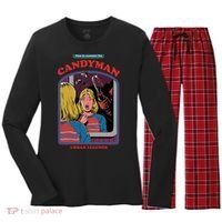 How To Summon The Candy Man Women's Long Sleeve Flannel Pajama Set  thumb 0