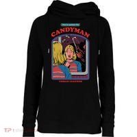 How To Summon The Candy Man Womens Funnel Neck Pullover Hood thumb 0