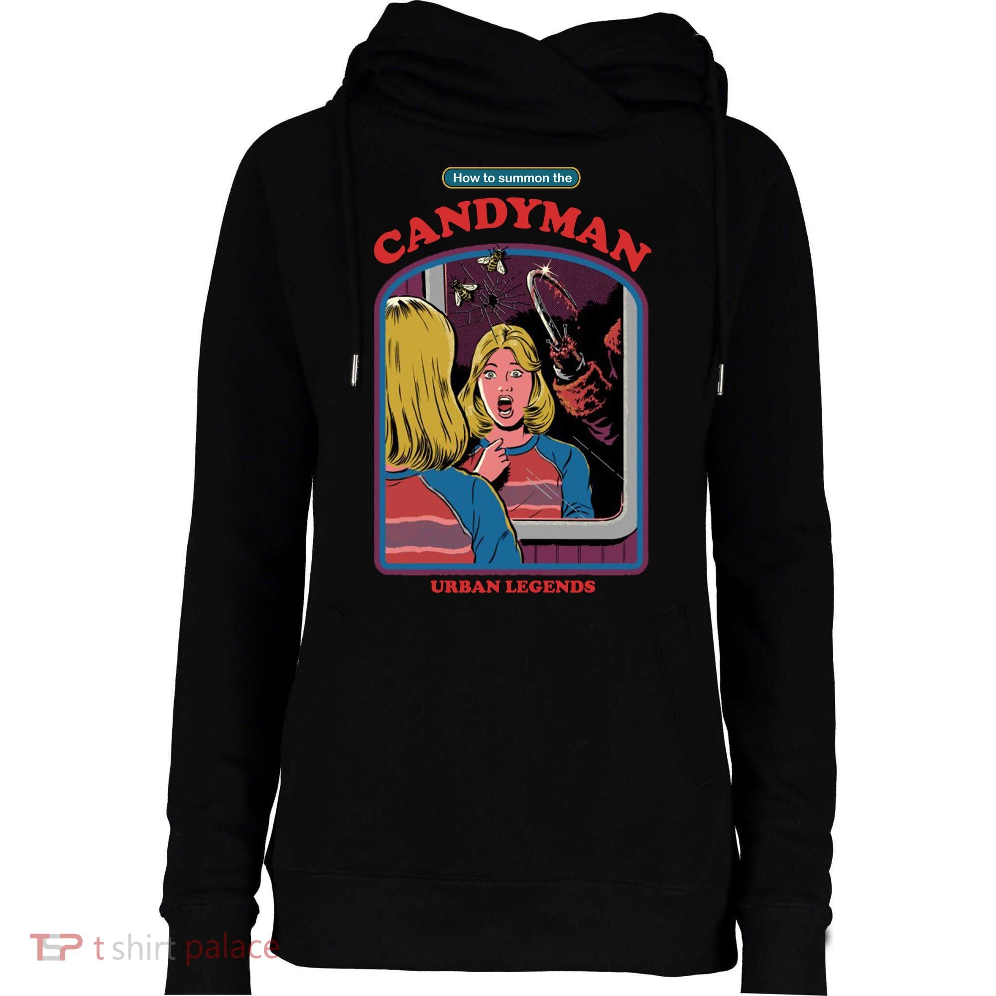 How To Summon The Candy Man Womens Funnel Neck Pullover Hood