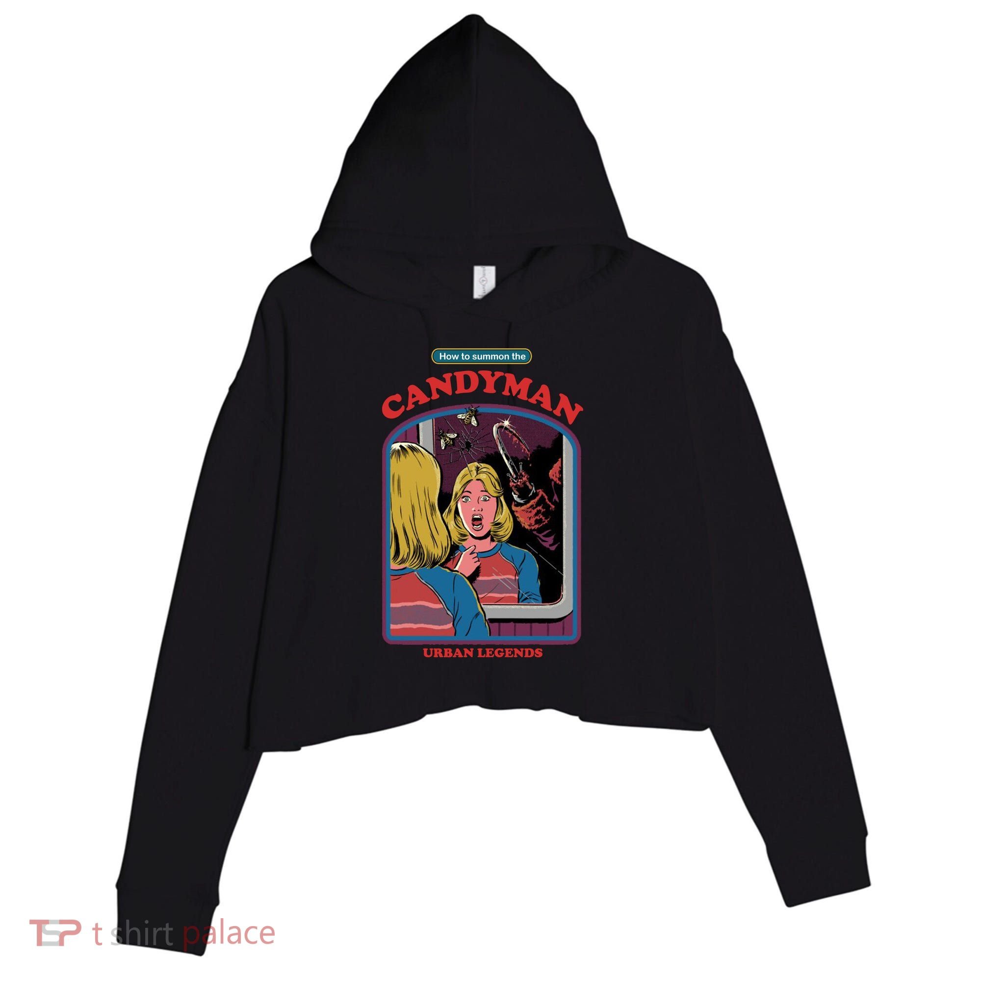 How To Summon The Candy Man Crop Fleece Hoodie