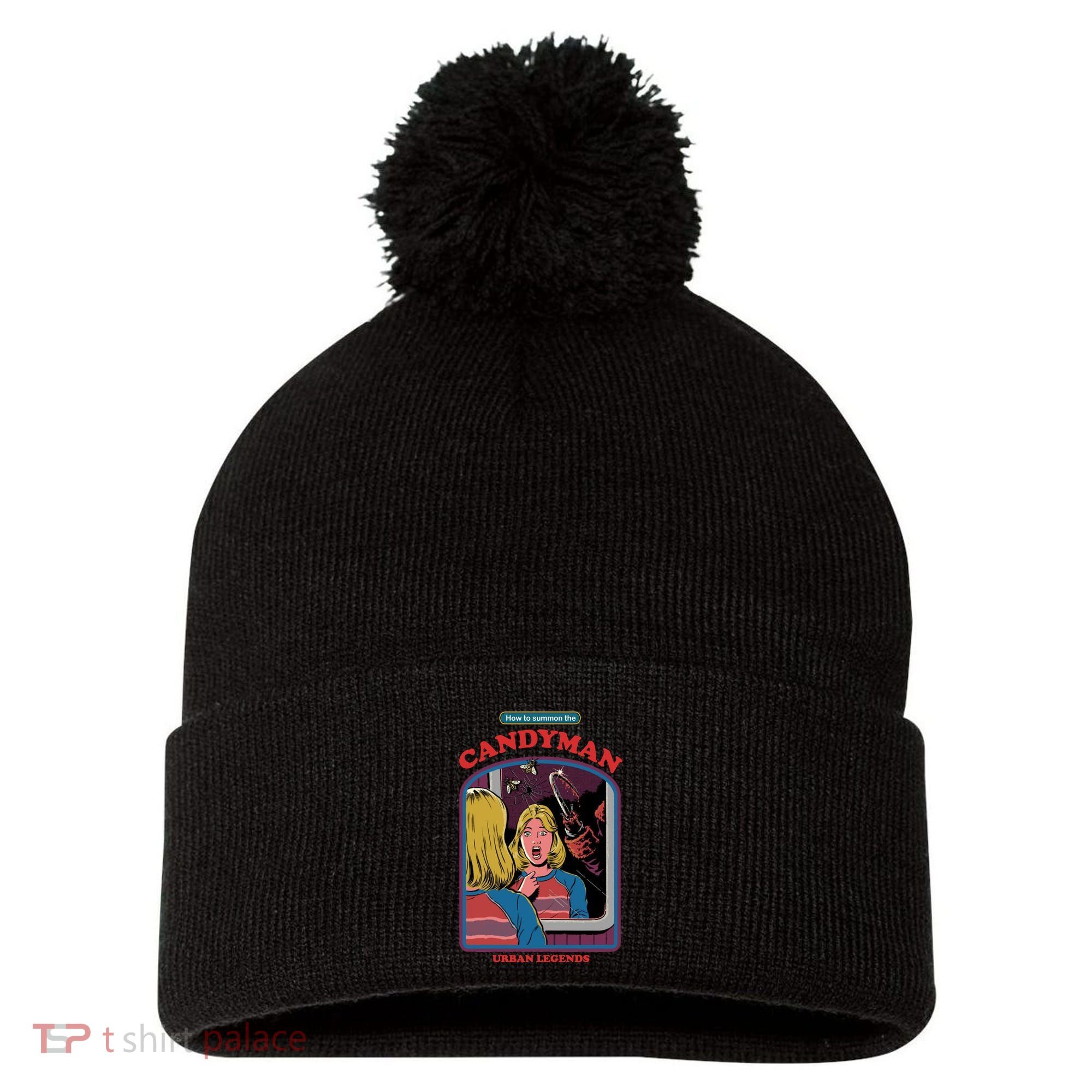 How To Summon The Candy Man Pom Pom 12in Knit Beanie
