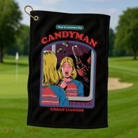 How To Summon The Candy Man Golf Towel thumb 1