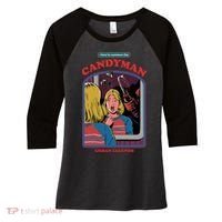How To Summon The Candy Man Women's Tri-Blend 3/4-Sleeve Raglan Shirt thumb 0
