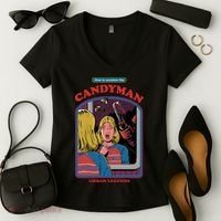 How To Summon The Candy Man Women's V-Neck T-Shirt thumb 2
