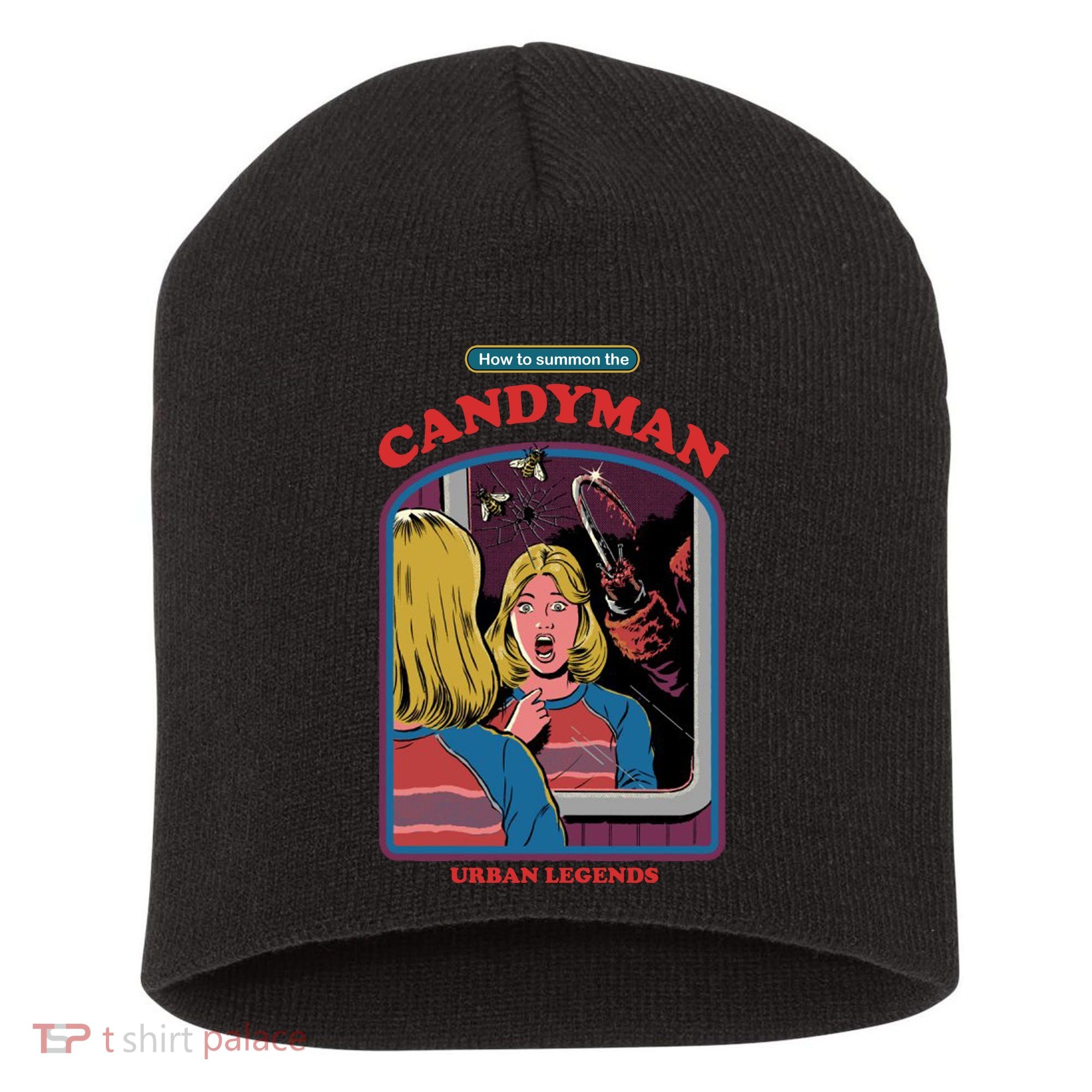 How To Summon The Candy Man Short Acrylic Beanie