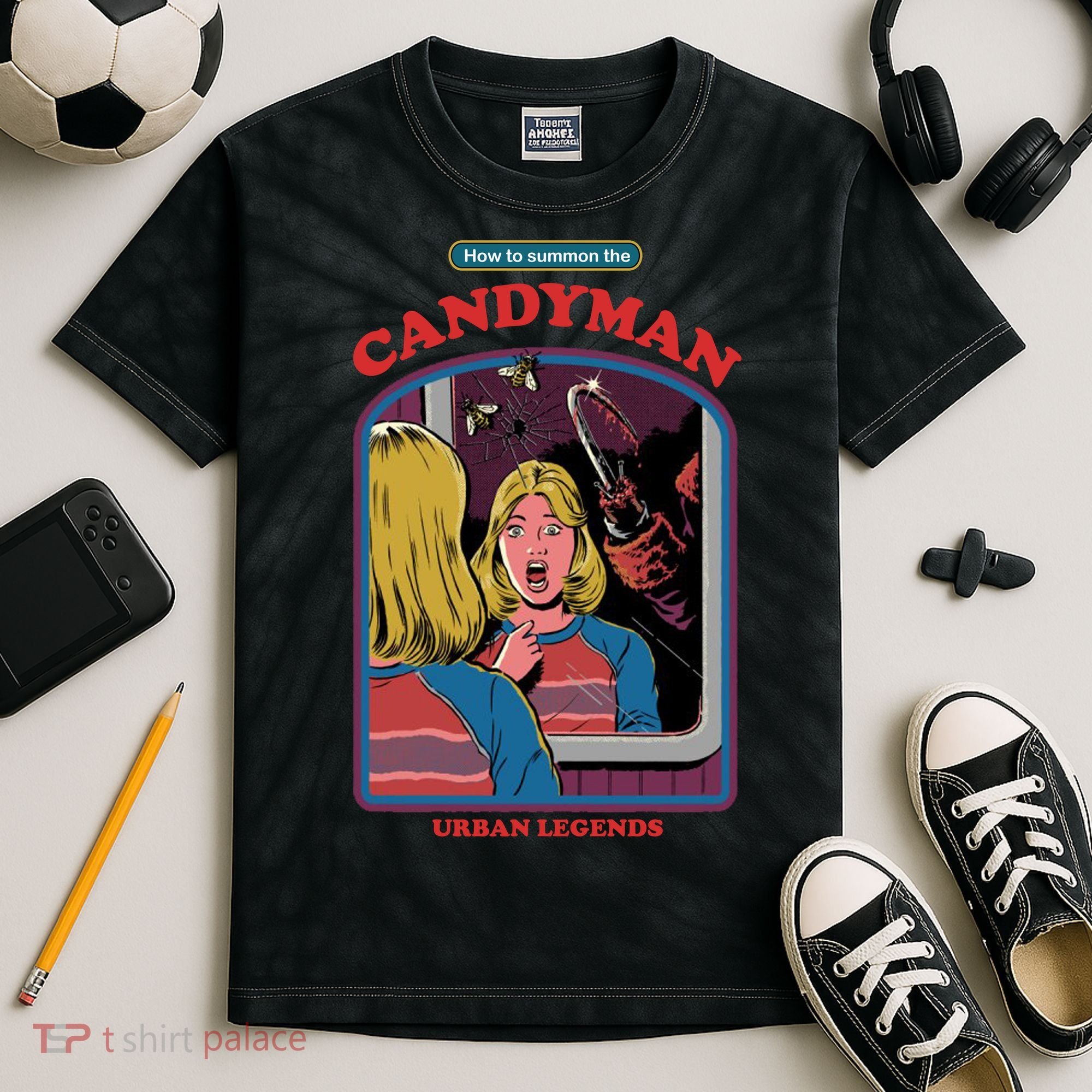 How To Summon The Candy Man Kids Tie-Dye T-Shirt