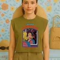How To Summon The Candy Man Garment-Dyed Women's Muscle Tee thumb 4