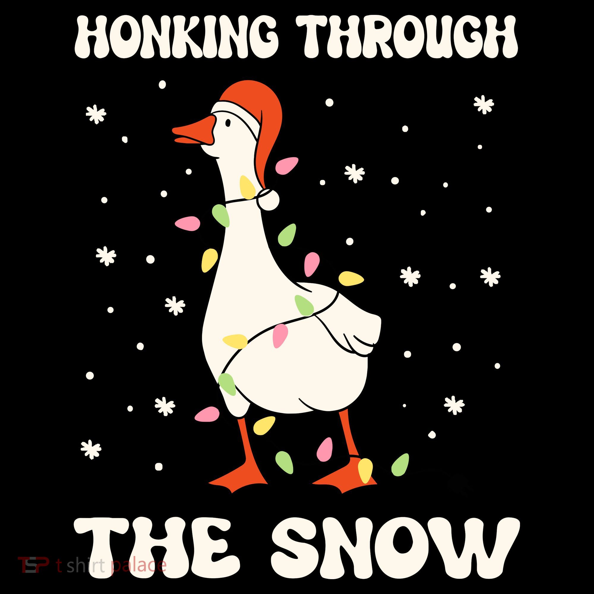 Honking Through The Snow Funny Goose Ugly Christmas Coffee Mug