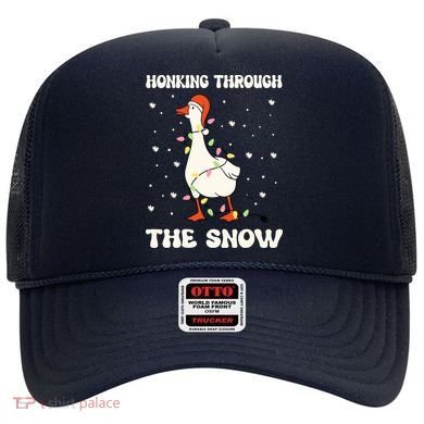 Honking Through The Snow Funny Goose Ugly Christmas Hat