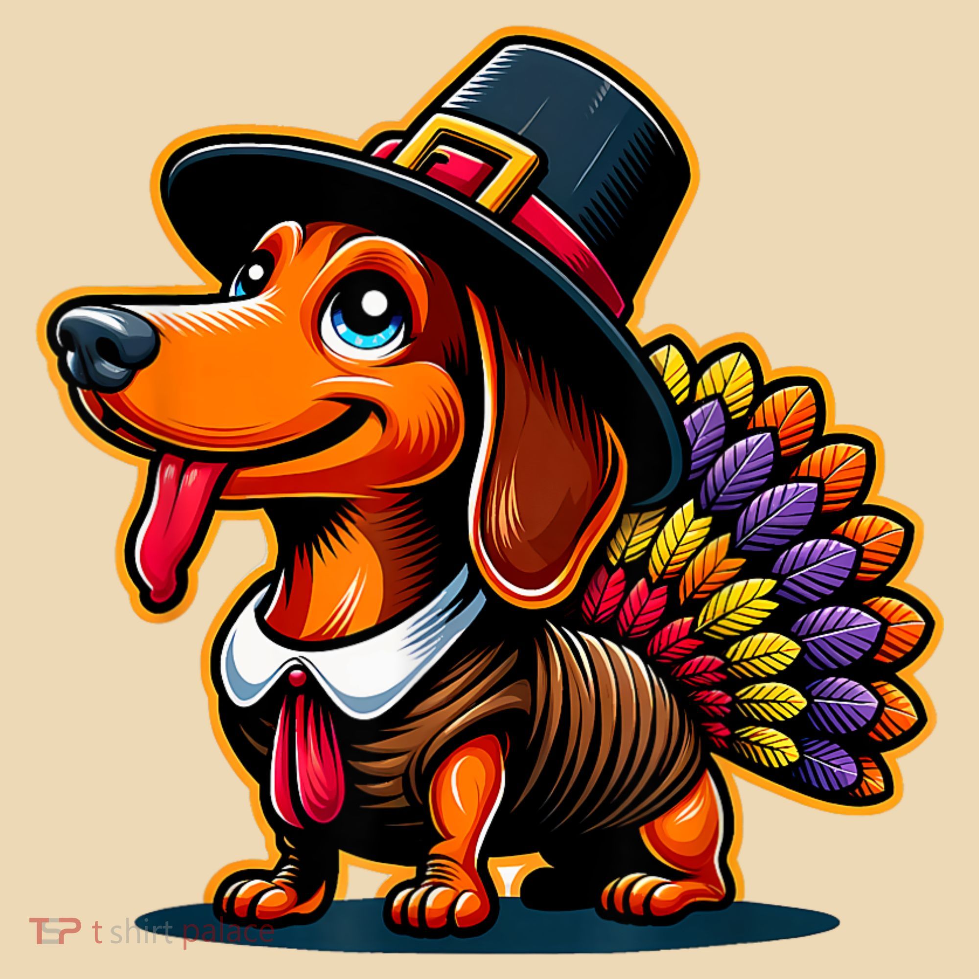 Humor Thanksgiving Turkey Weiner Dachshund Dog Tote Bag