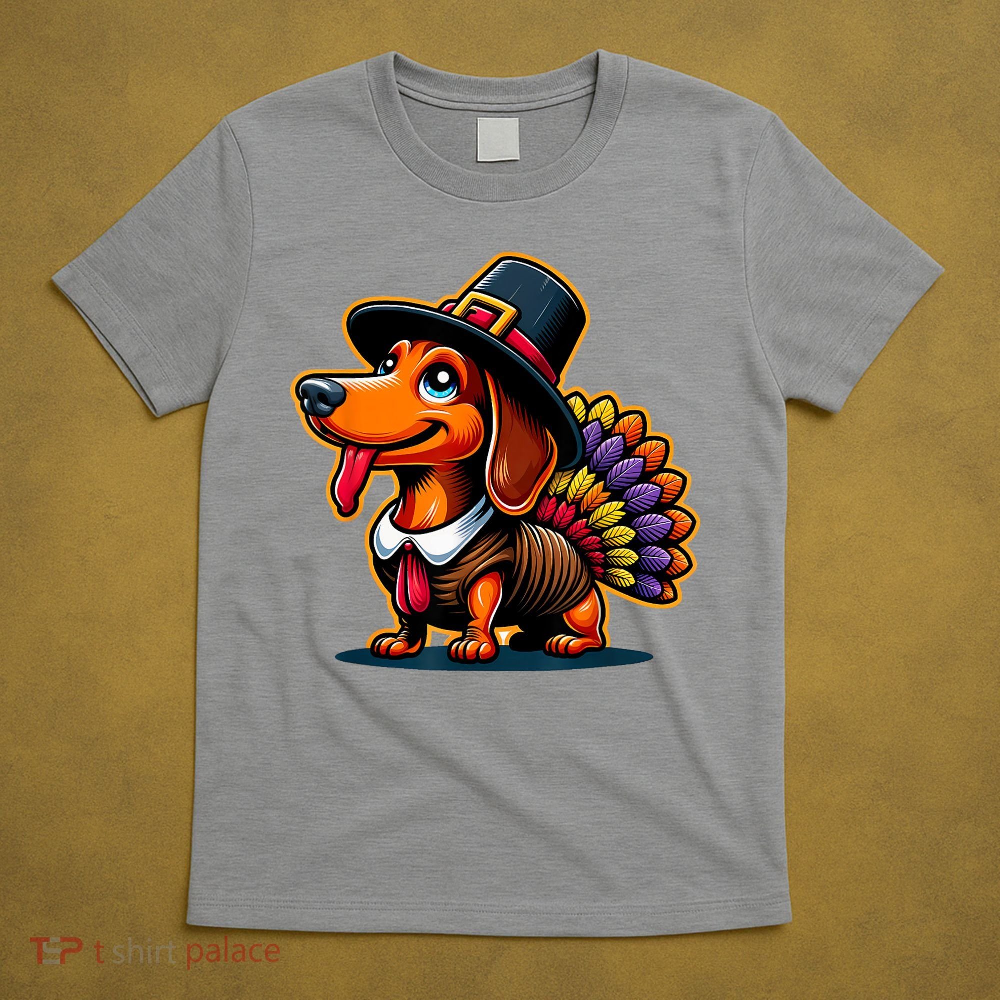 Humor Thanksgiving Turkey Weiner Dachshund Dog T-Shirt