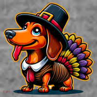 Humor Thanksgiving Turkey Weiner Dachshund Dog Women's Tank Top thumb 5