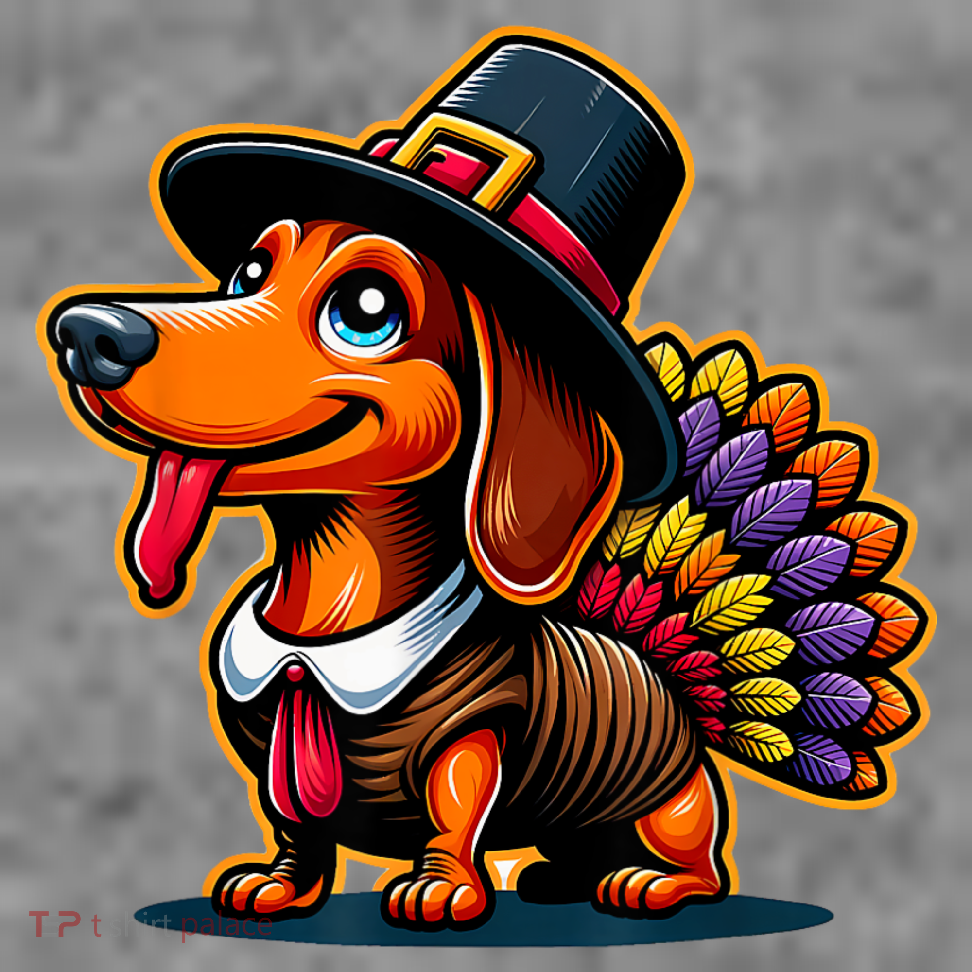 Humor Thanksgiving Turkey Weiner Dachshund Dog Kids Sweatshirt