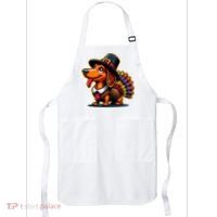 Humor Thanksgiving Turkey Weiner Dachshund Dog Apron thumb 0
