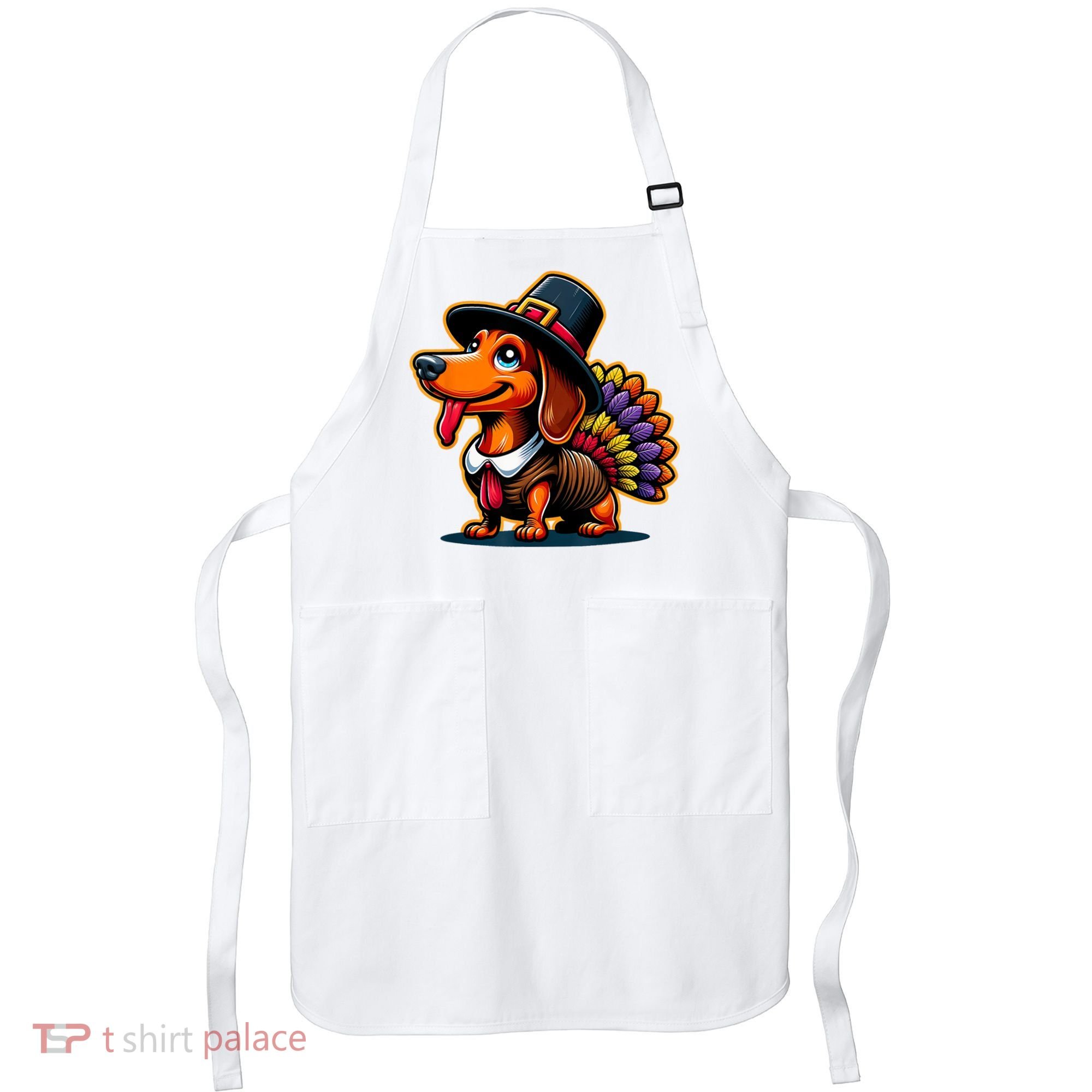 Humor Thanksgiving Turkey Weiner Dachshund Dog Apron