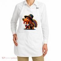 Humor Thanksgiving Turkey Weiner Dachshund Dog Apron thumb 2