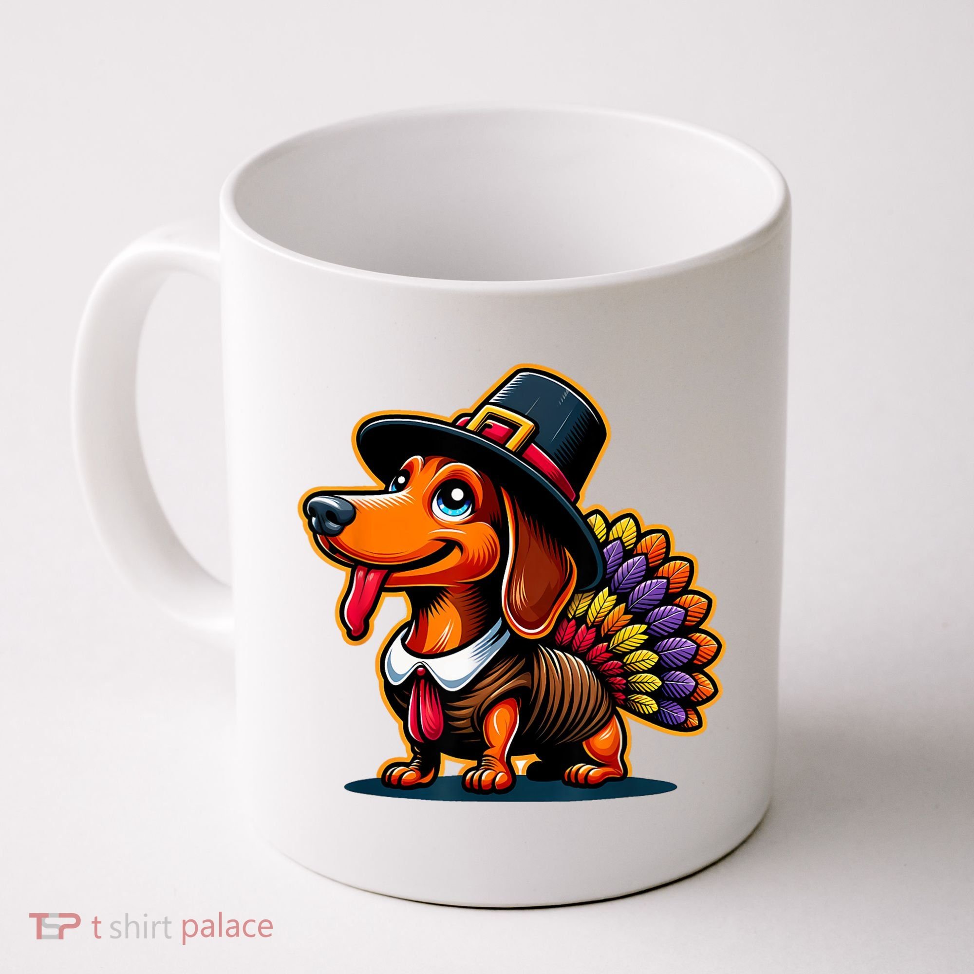 Humor Thanksgiving Turkey Weiner Dachshund Dog Coffee Mug