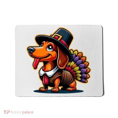 Humor Thanksgiving Turkey Weiner Dachshund Dog Mousepad