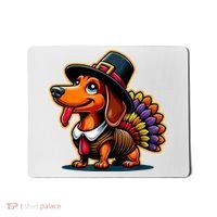 Humor Thanksgiving Turkey Weiner Dachshund Dog Mousepad thumb 0