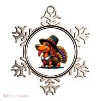 Humor Thanksgiving Turkey Weiner Dachshund Dog Ornament thumb 0