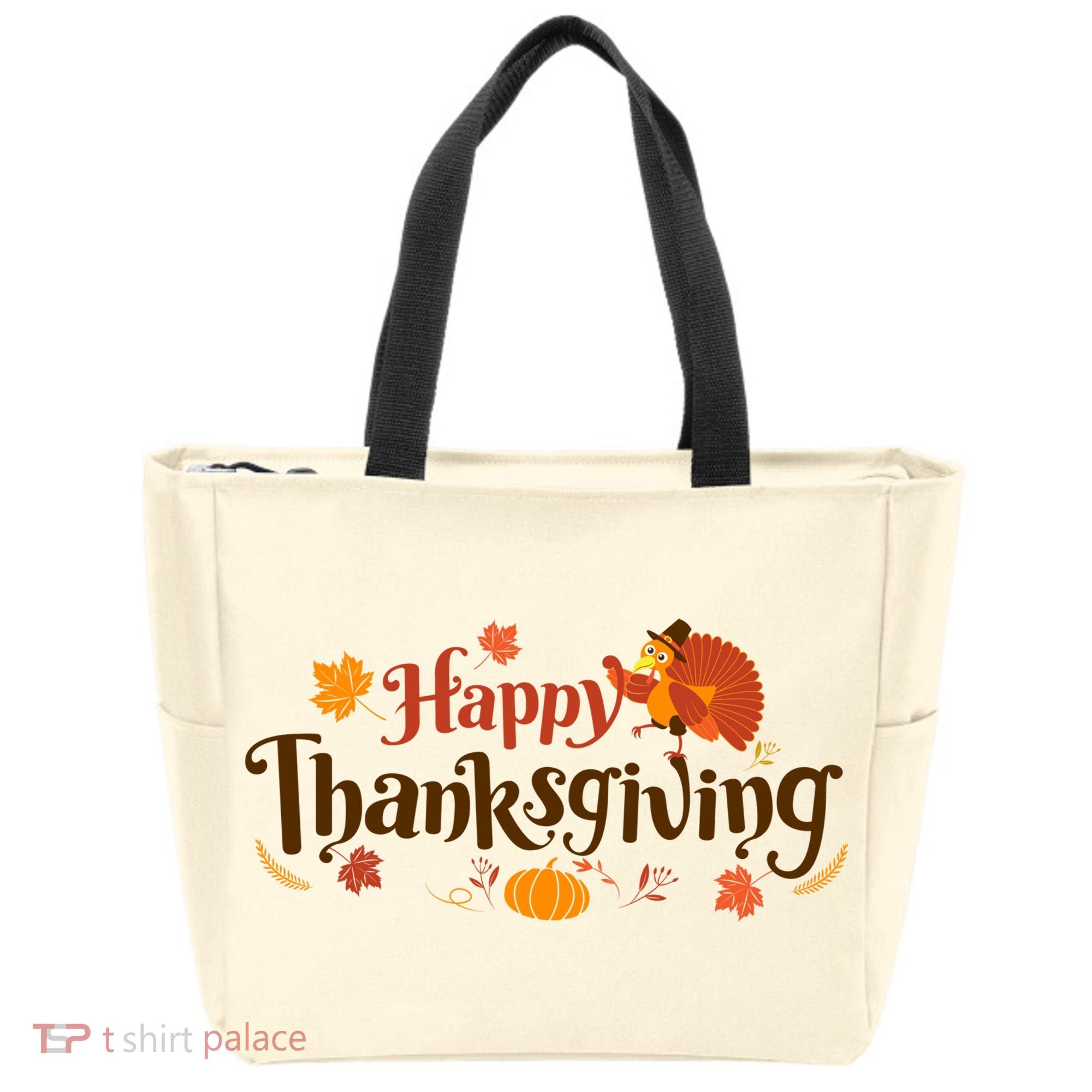 Happy Thanksgiving Turkey Holiday Cute Gift Tote Bag