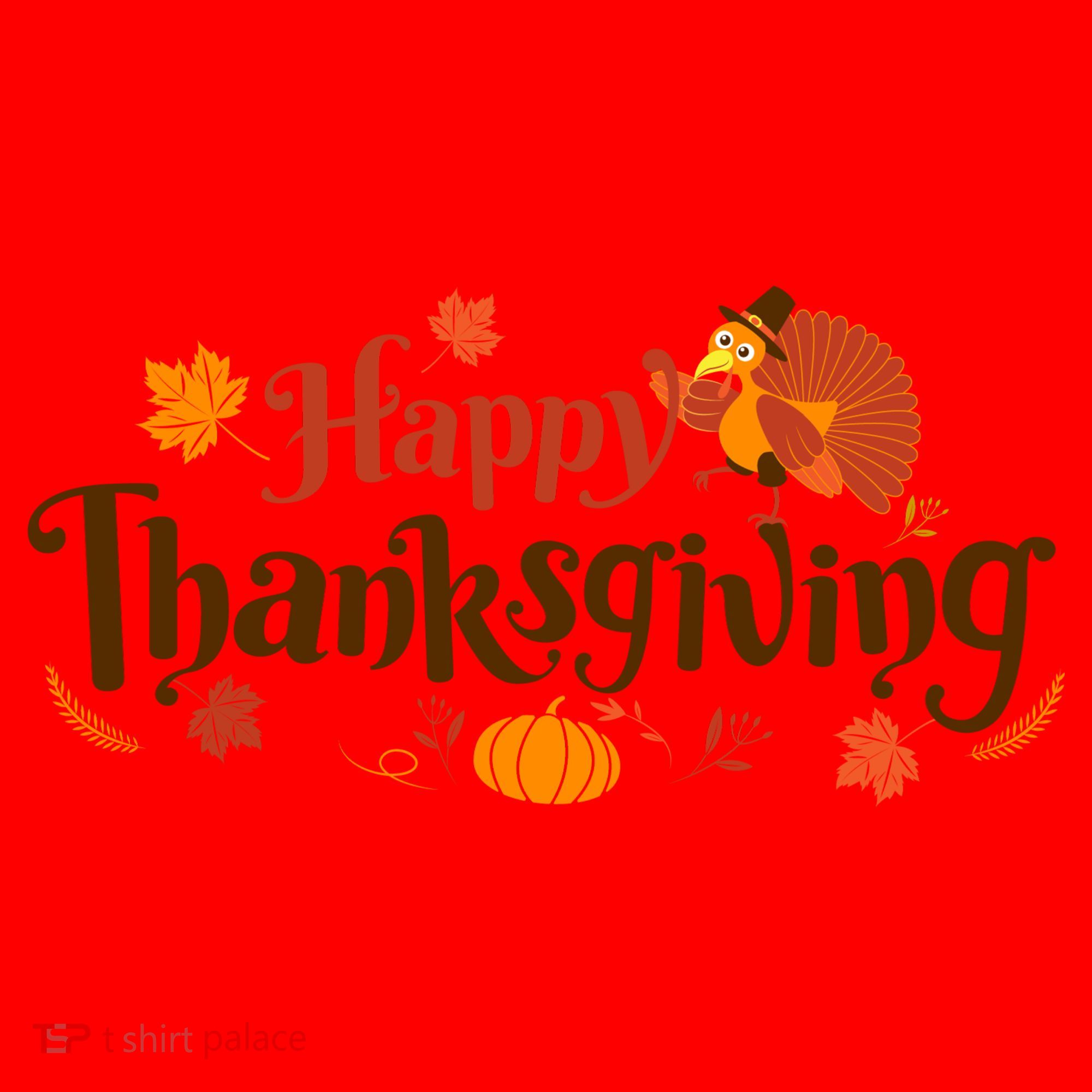 Happy Thanksgiving Turkey Holiday Cute Gift Santa Hat