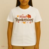 Happy Thanksgiving Turkey Holiday Cute Gift T-Shirt thumb 4