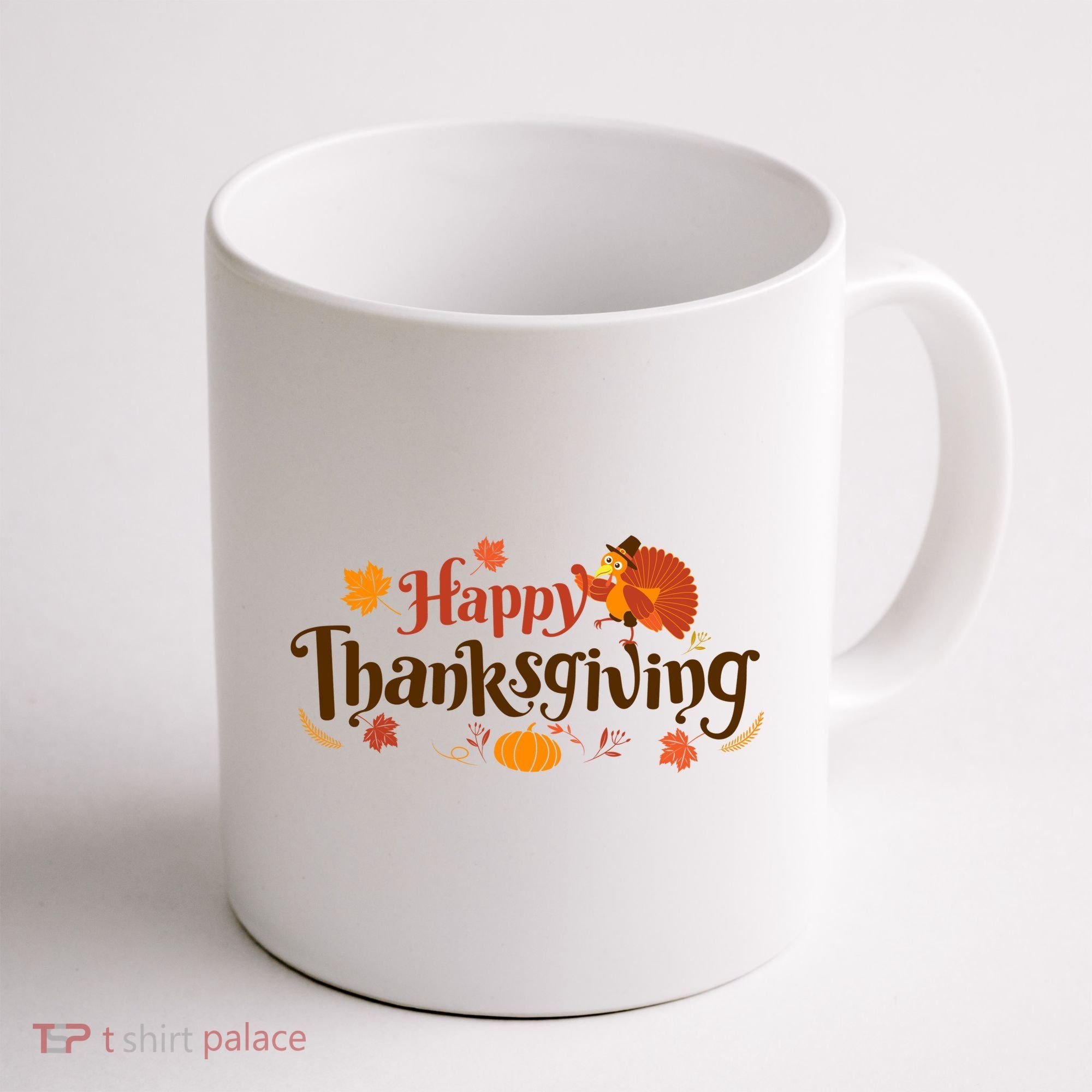 Happy Thanksgiving Turkey Holiday Cute Gift Coffee Mug