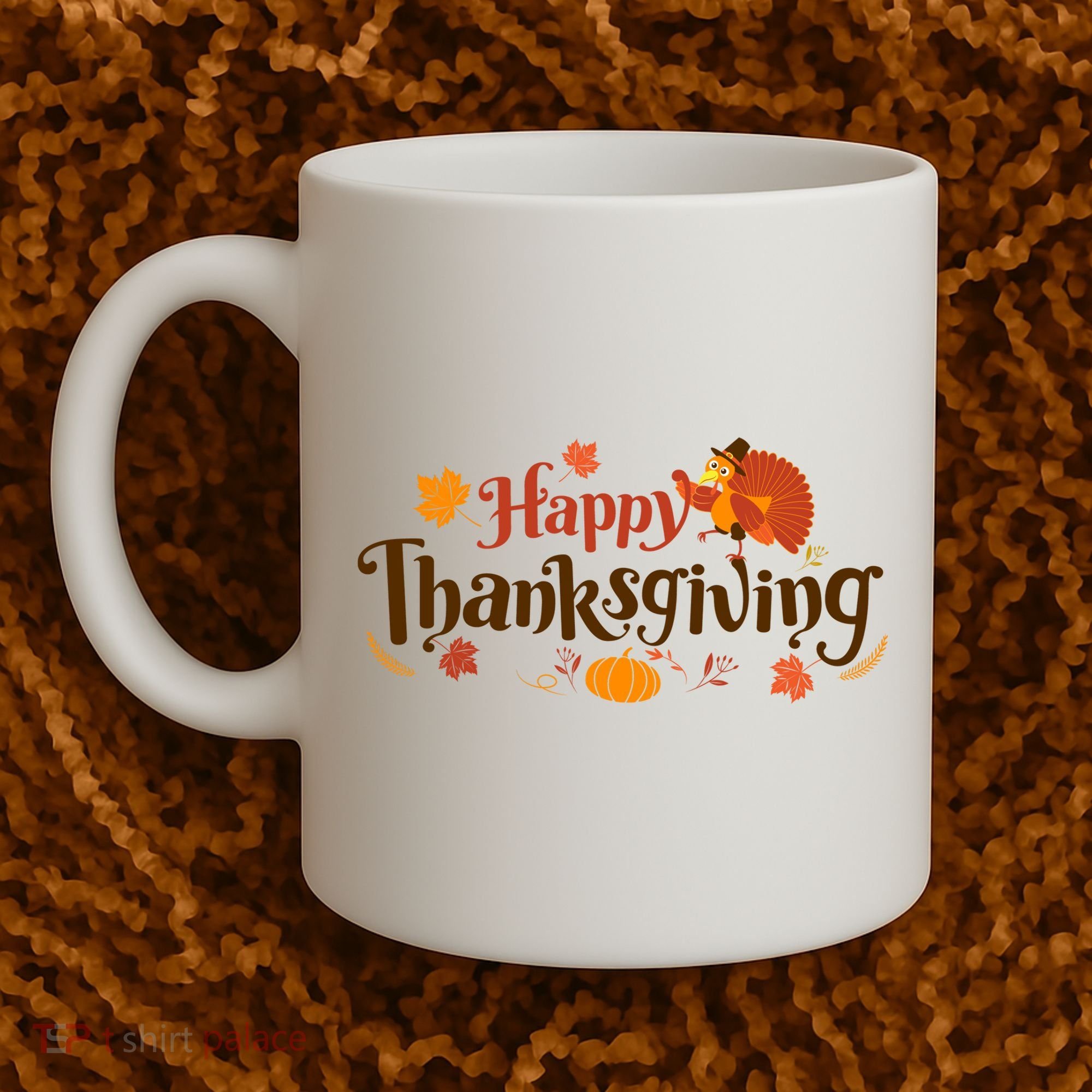 Happy Thanksgiving Turkey Holiday Cute Gift Coffee Mug