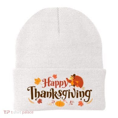 Happy Thanksgiving Turkey Holiday Cute Gift Beanie
