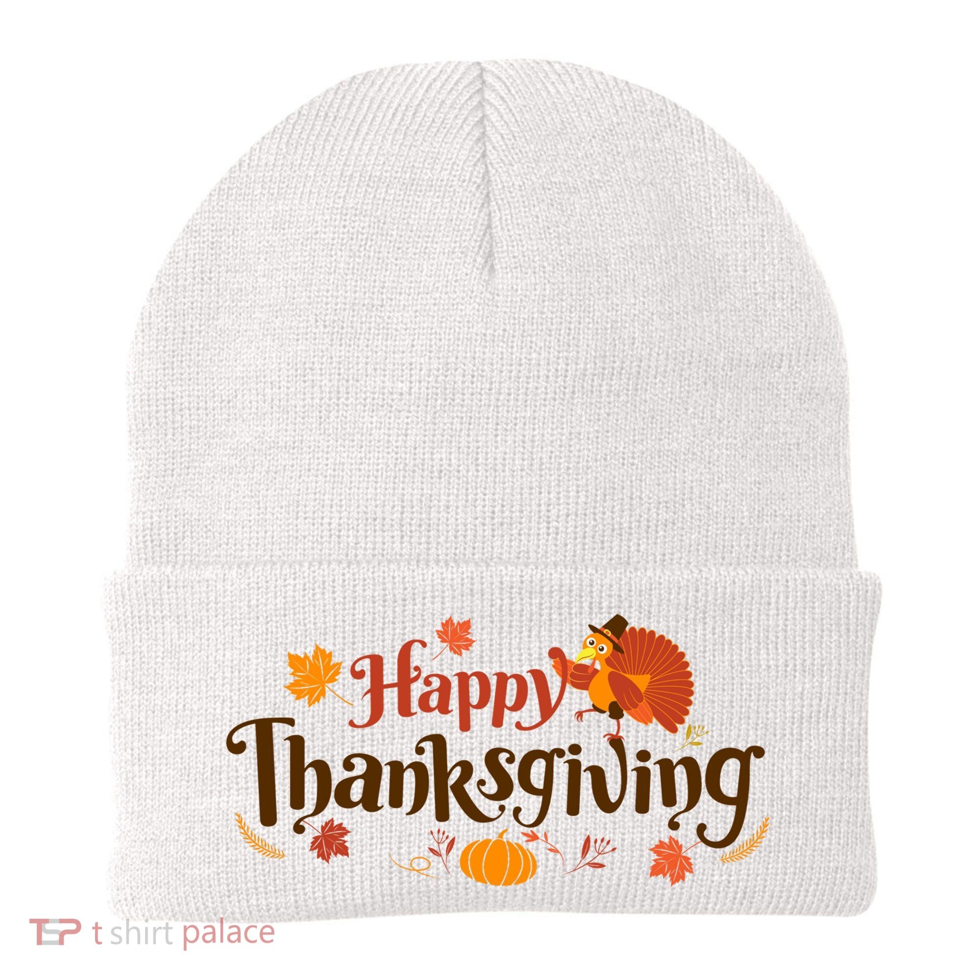 Happy Thanksgiving Turkey Holiday Cute Gift Beanie