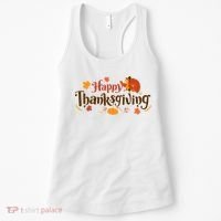 Happy Thanksgiving Turkey Holiday Cute Gift Women's Tank Top thumb 0