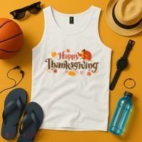 Happy Thanksgiving Turkey Holiday Cute Gift Tank Top thumb 4