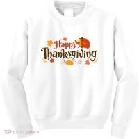 Happy Thanksgiving Turkey Holiday Cute Gift Kids Sweatshirt thumb 0