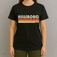 Hillsboro Tx Texas Funny City Home Roots Gift Retro 70s 80s T-Shirt thumb 4
