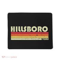 Hillsboro Tx Texas Funny City Home Roots Gift Retro 70s 80s Mousepad thumb 0