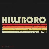 Hillsboro Tx Texas Funny City Home Roots Gift Retro 70s 80s Ornament thumb 1