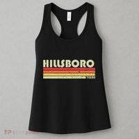 Hillsboro Tx Texas Funny City Home Roots Gift Retro 70s 80s Women's Tank Top thumb 3
