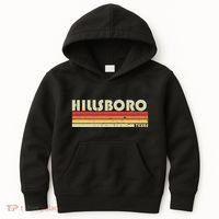 Hillsboro Tx Texas Funny City Home Roots Gift Retro 70s 80s Kids Hoodie thumb 0