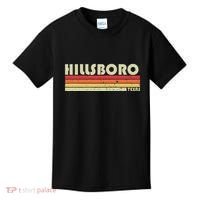 Hillsboro Tx Texas Funny City Home Roots Gift Retro 70s 80s Kids T-Shirt thumb 0
