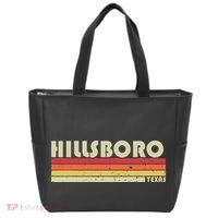 Hillsboro Tx Texas Funny City Home Roots Gift Retro 70s 80s Tote Bag thumb 0