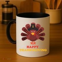 Happy Thanksgiving Turkey Holiday Festive Coffee Mug thumb 4