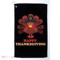 Happy Thanksgiving Turkey Holiday Festive Golf Towel thumb 0