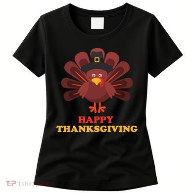 Happy Thanksgiving Turkey Holiday Festive Women's T-Shirt