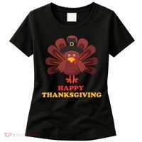 Happy Thanksgiving Turkey Holiday Festive Women's T-Shirt thumb 0