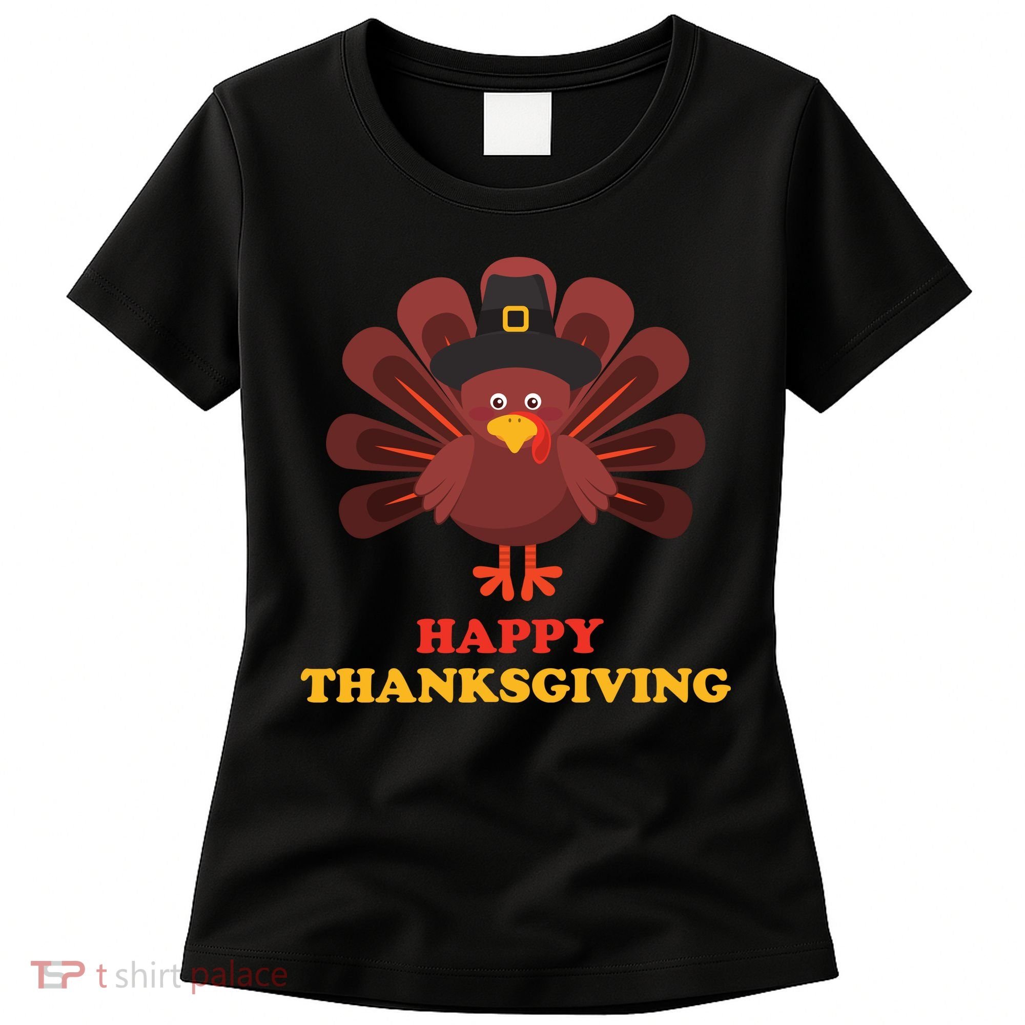 Happy Thanksgiving Turkey Holiday Festive Women's T-Shirt