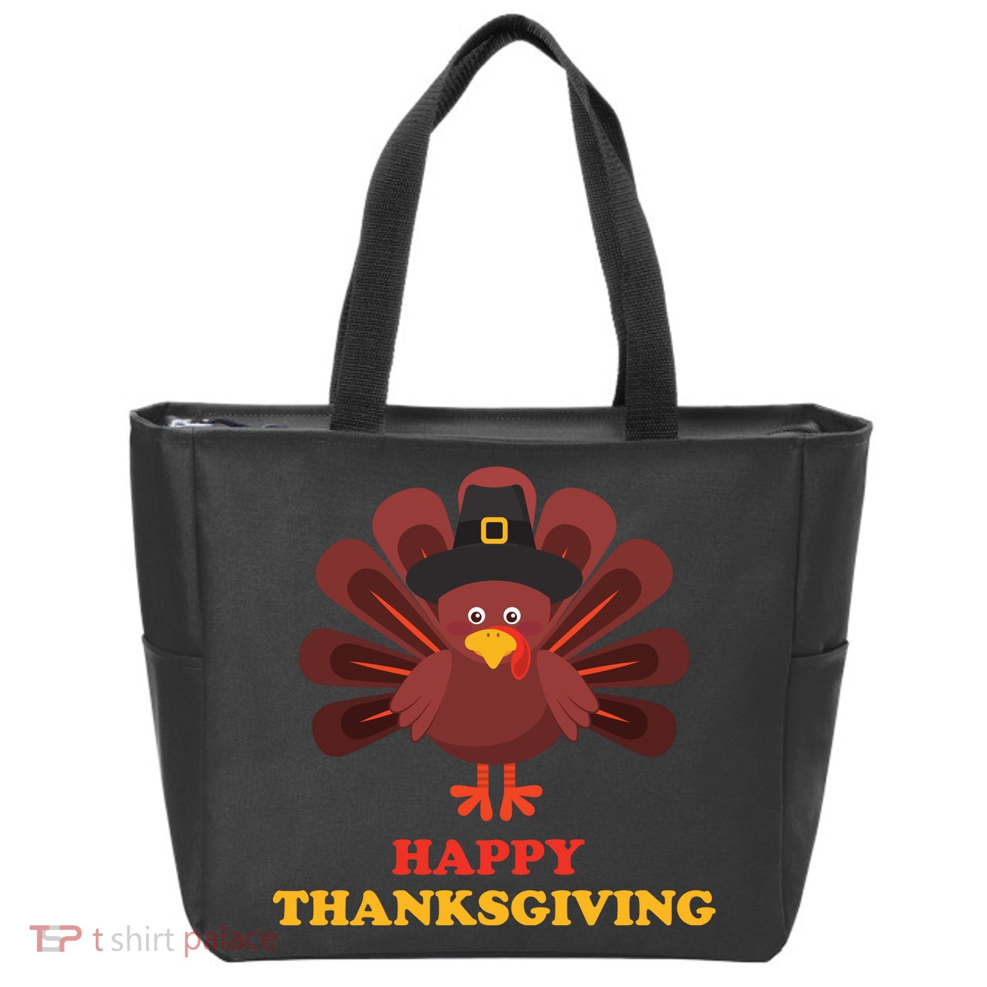 Happy Thanksgiving Turkey Holiday Festive Tote Bag