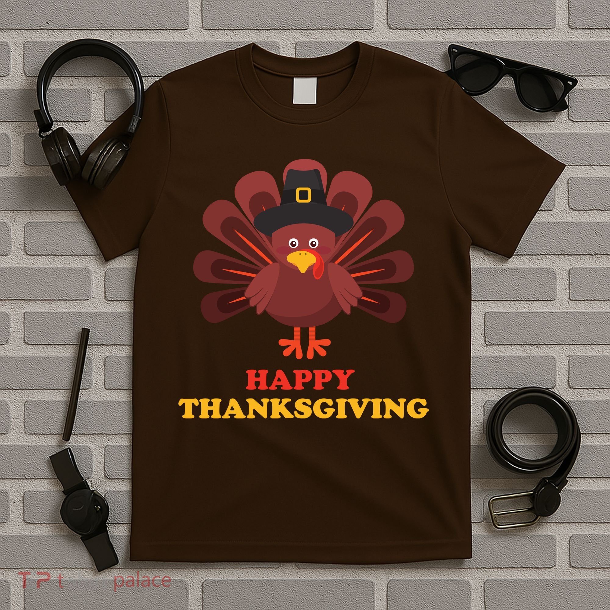 Happy Thanksgiving Turkey Holiday Festive T-Shirt
