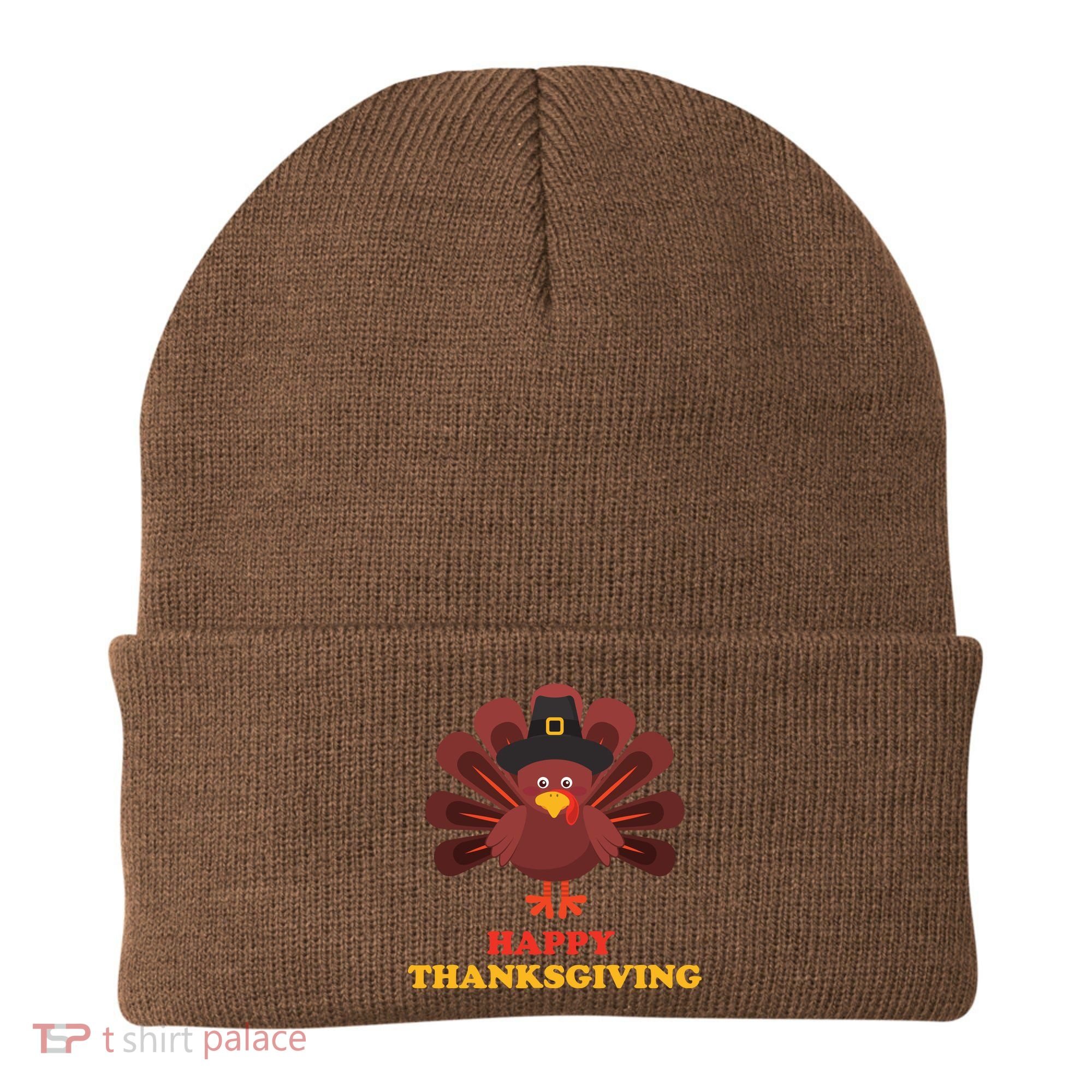 Happy Thanksgiving Turkey Holiday Festive Beanie