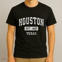 Houston Texas Tx Vintage Sports T-Shirt thumb 3